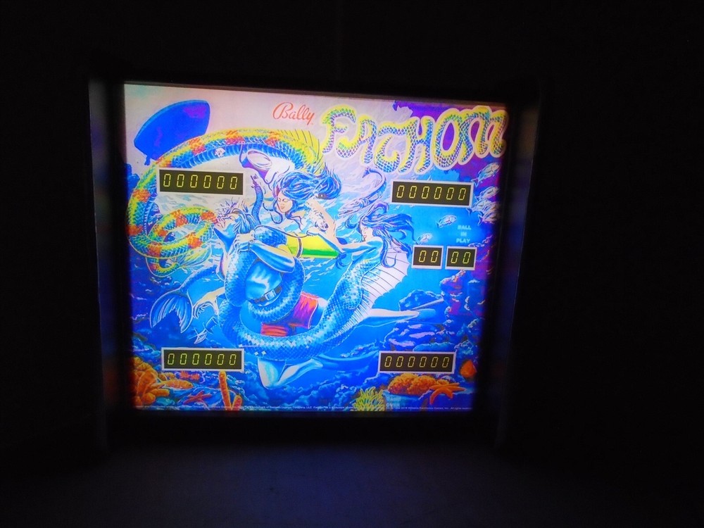 Bally Fathom Pinball Head LED Display light box