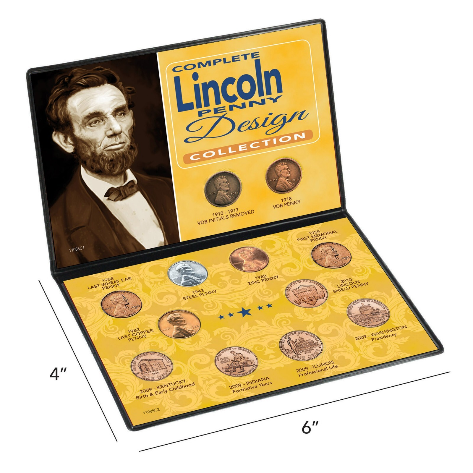 NEW American Coin Treasures Complete Lincoln Penny Design Collection 11085