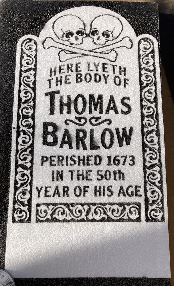 HALLOWEEN TOMBSTONE CUSTOM Vinyl Pattern