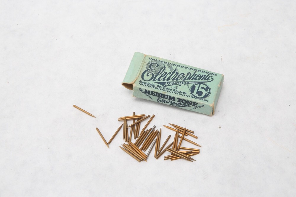 Antique Electro-phonic Phonograph Needle Package Original Medium Tone C51a