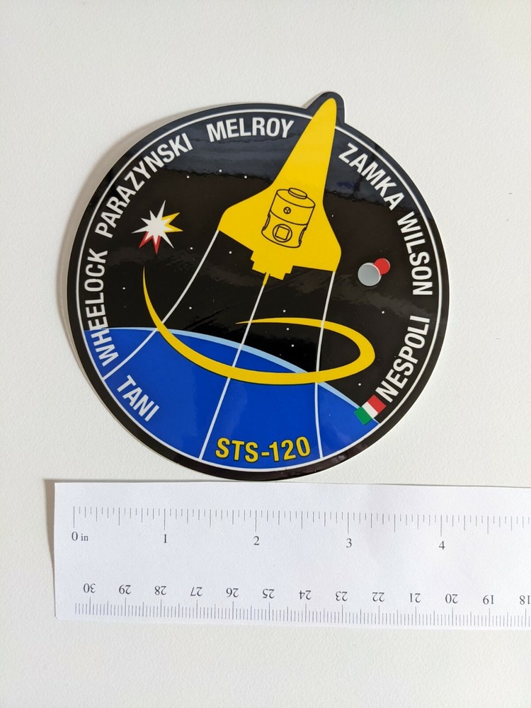 SPACE FLIGHT NASA STICKER DECAL STS-120 SHUTTLE ISS