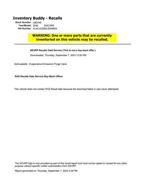 Camera/Projector Front View Camera Fits 15-20 IMPALA 568690