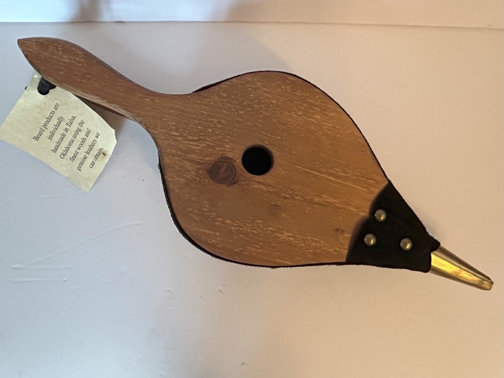 NEW - Johnny Beard Bellow - Solid Wood with Leather - Made in Oklahoma