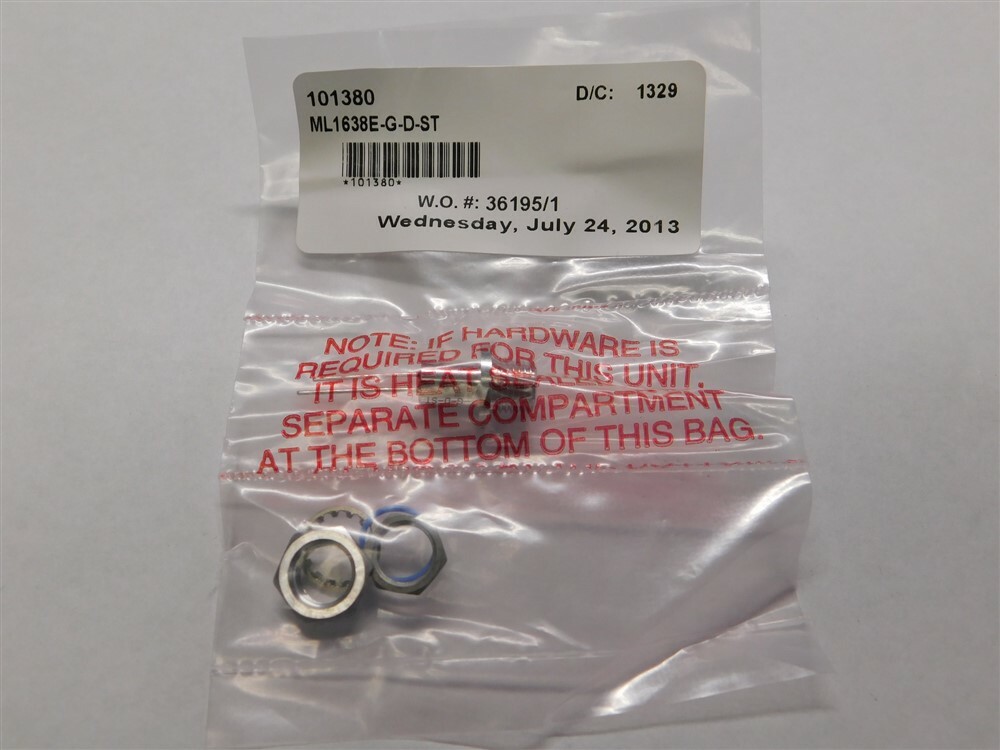 Electrodynamics ML1638E-G-D-ST Green NVIS Compatible Rear Mount LED Indicator