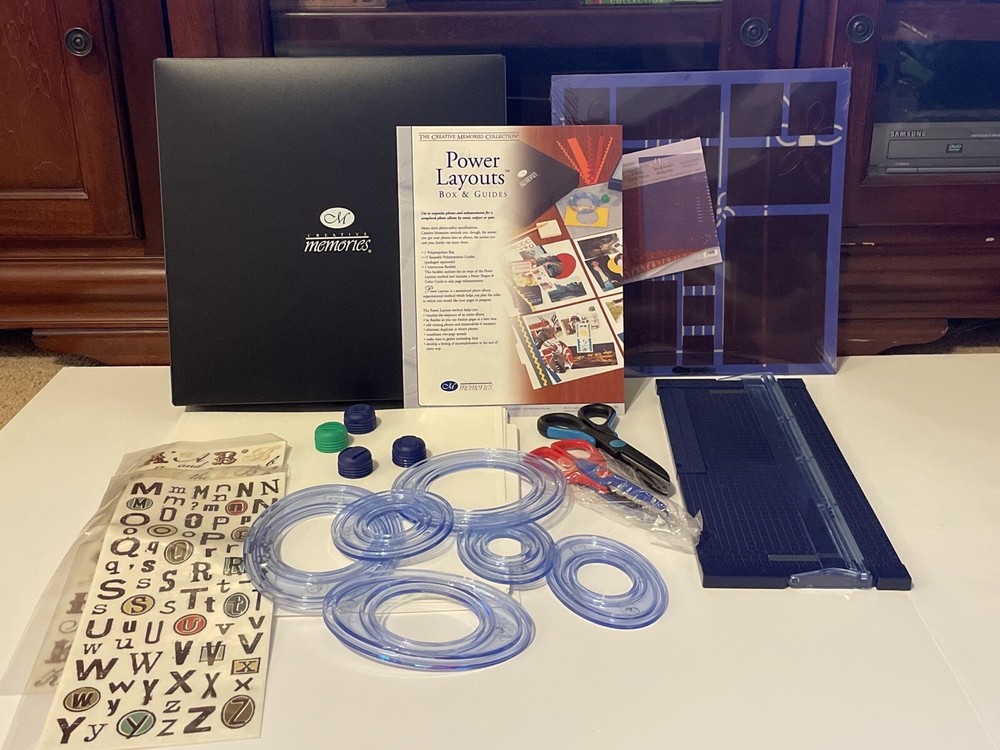 Creative Memories Custom Cutting System Power Layout Box Templates & Much More
