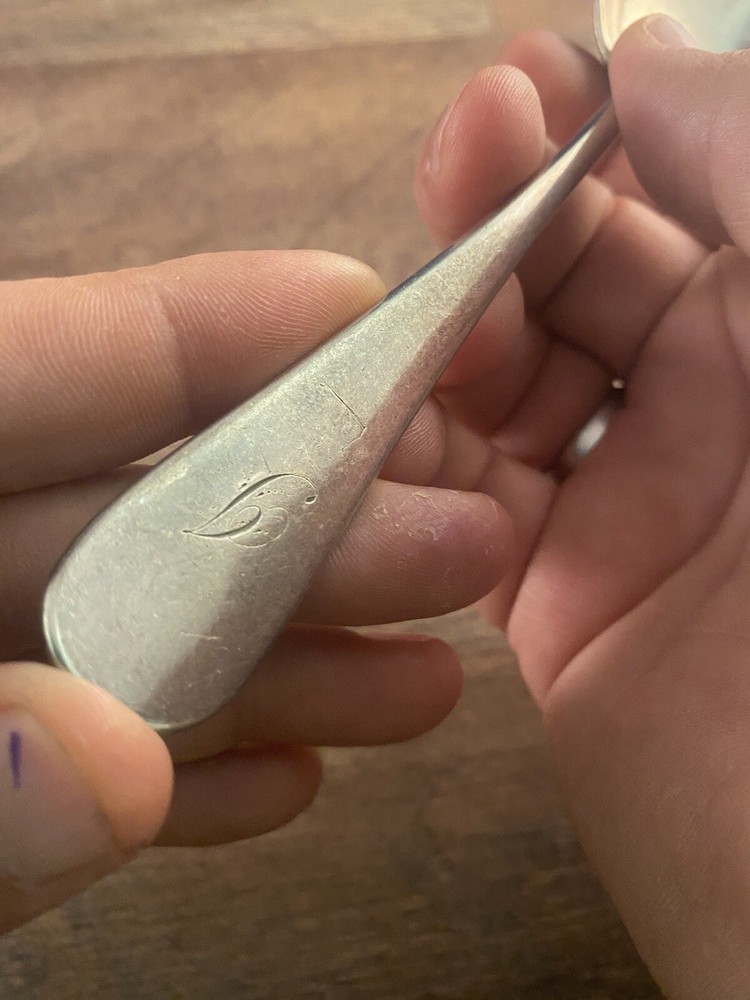 Gorham Co Silverplated Teaspoon Monogrammed Unknown Pattern Plain