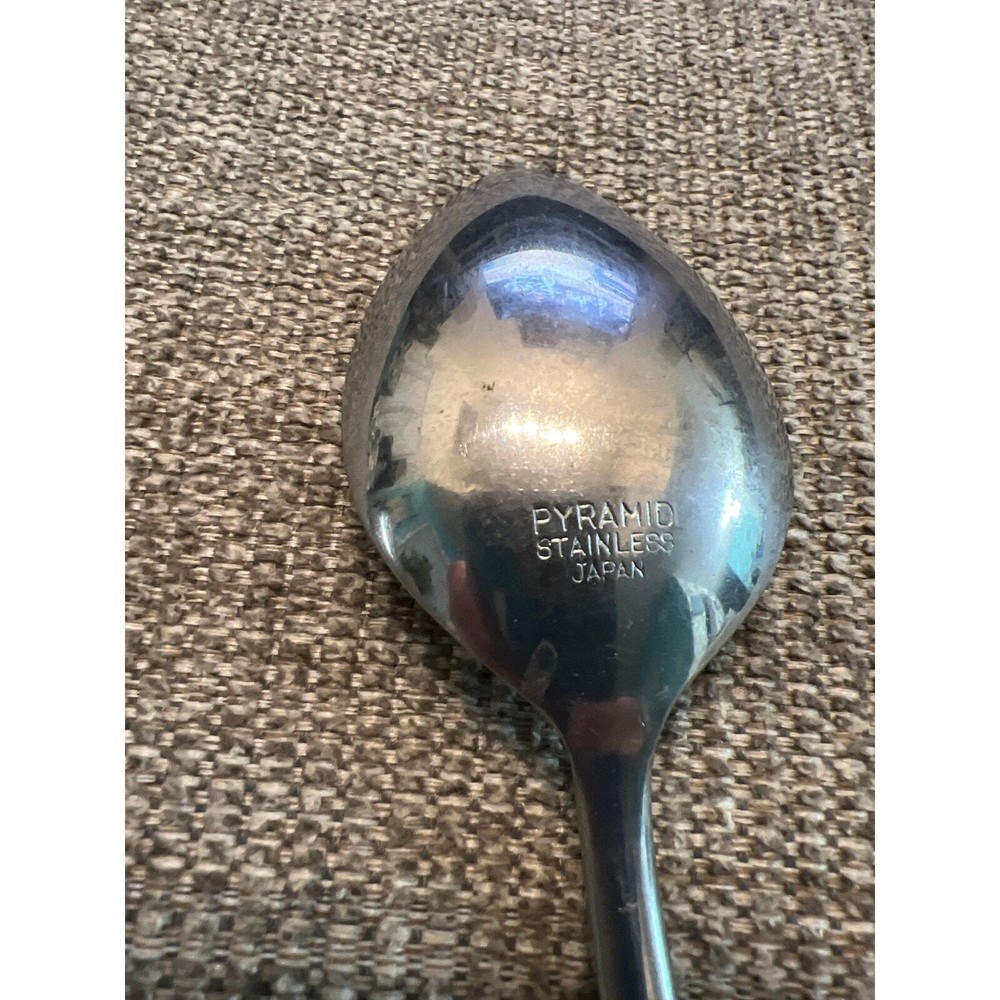 Vintage Pyramid MCM Tablespoon Canoe Muffin Flatware
