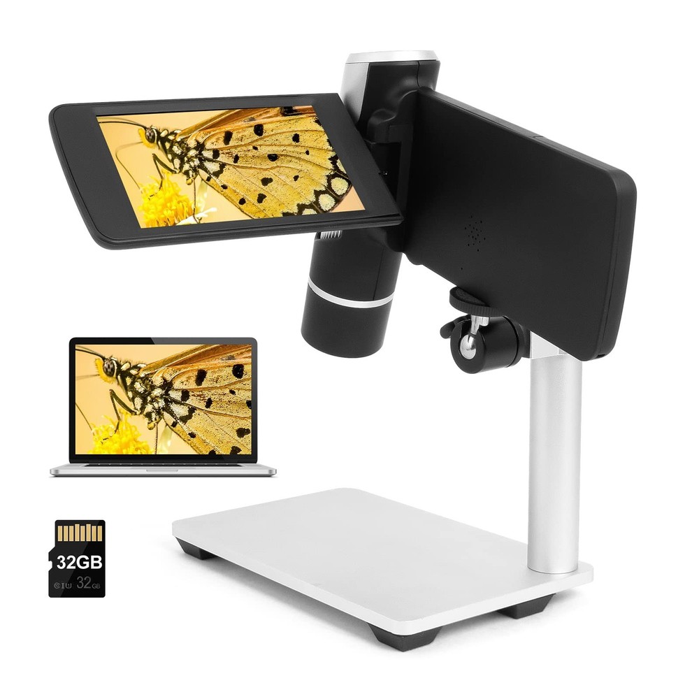 Andonstar AD203 Digital Microscope (Black+Bracket) Handheld Black+Bracket
