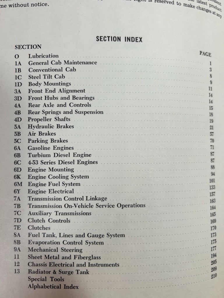 1974 Chevrolet Light Medium & Heavy Duty Trucks Wiring Diagrams & Service Manual