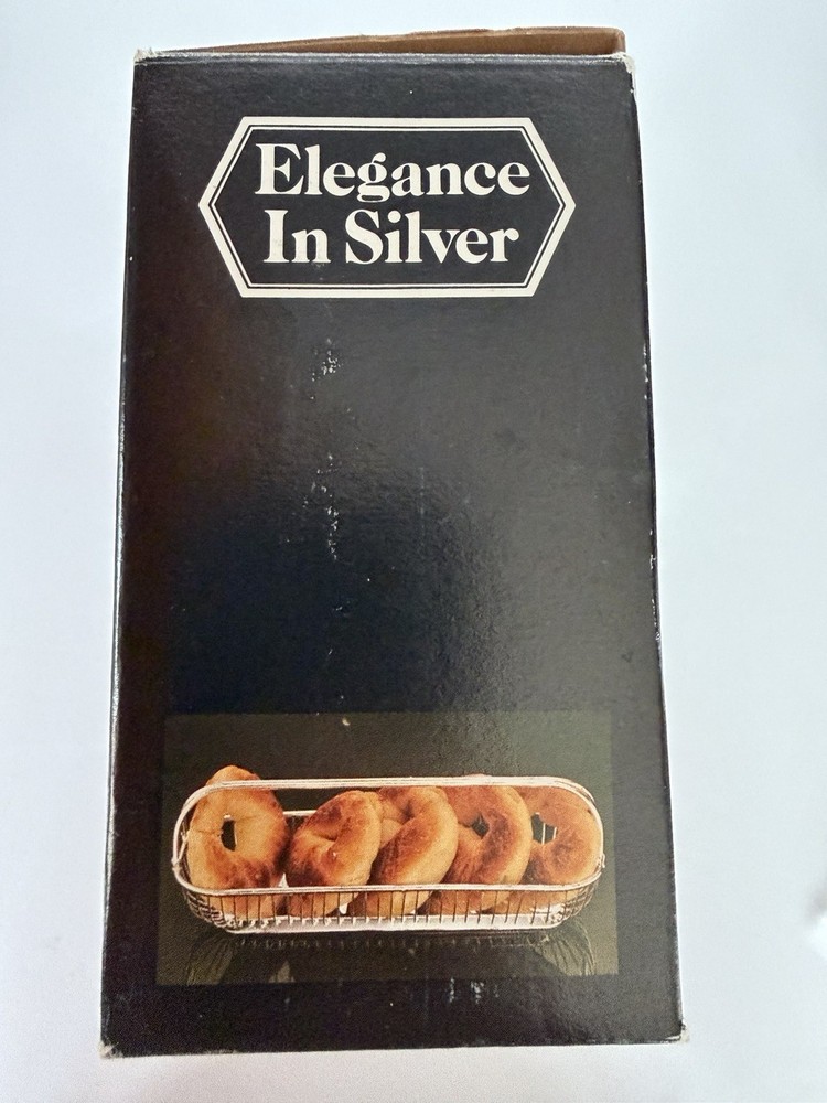 Dual Handle Silver Plated Bread Basket Elegance In Silver Tea Party Bridal