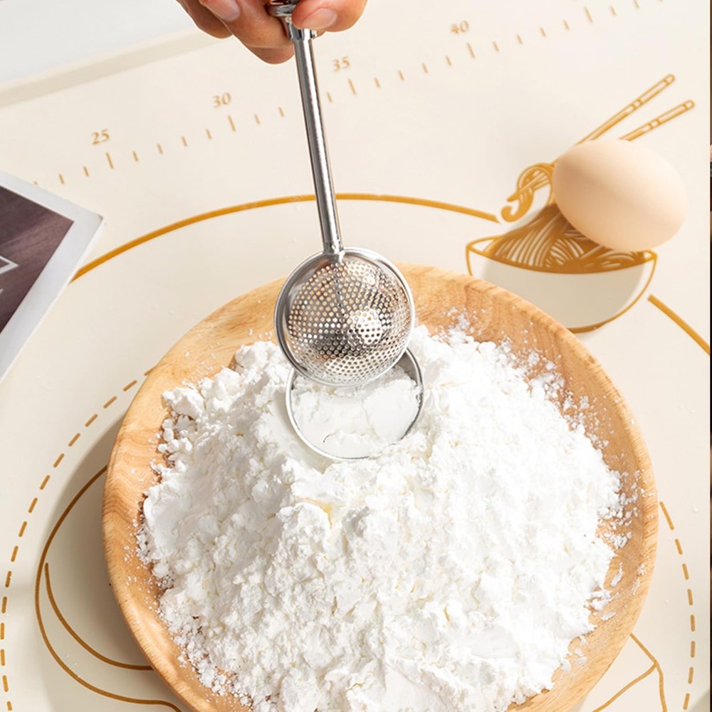 Powdered Sugar Shaker Duster Mini Sifter Flour Duster For Bread Baking With 1...