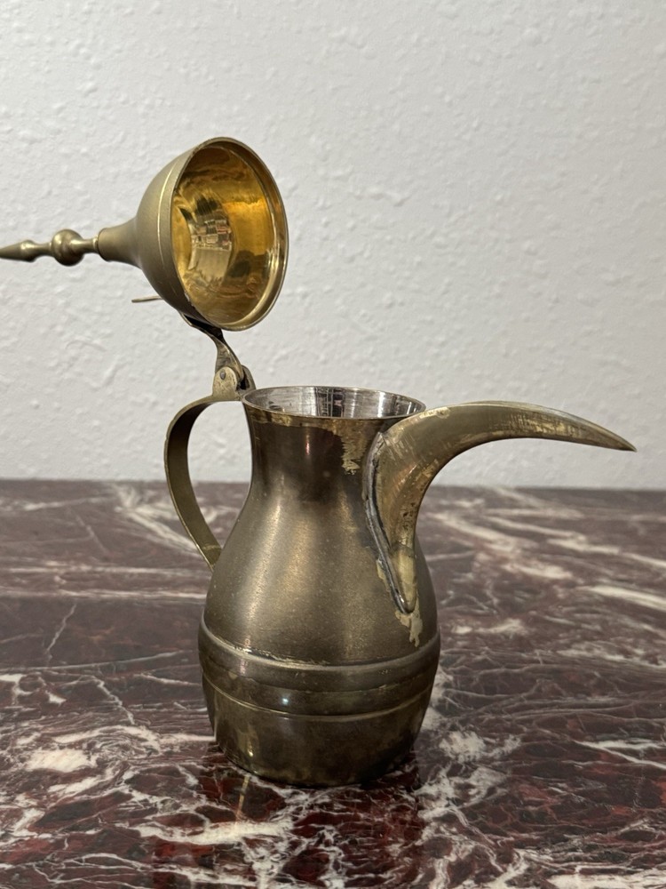 Vintage Brass Middle Eastern Dallah Coffee Pot