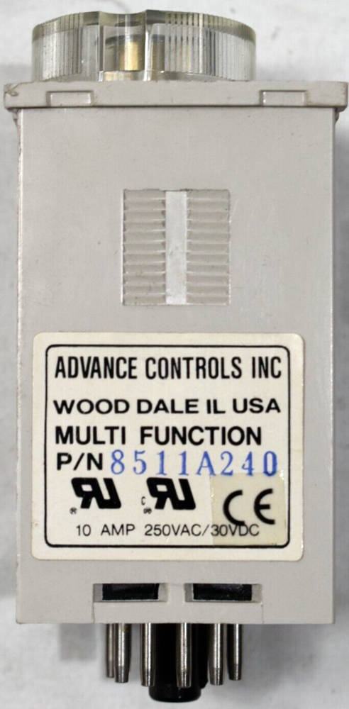 ACI Advanced Controls 8511A240 Multi Function Timer Module 10A, 250VAC / 30VDC