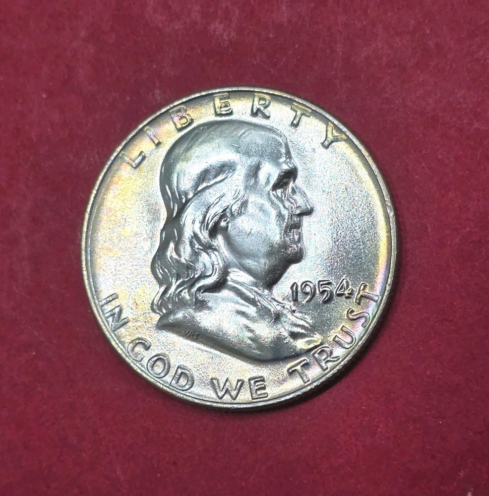 1954-D Franklin Half Dollar Nice Toning, MS Condition.