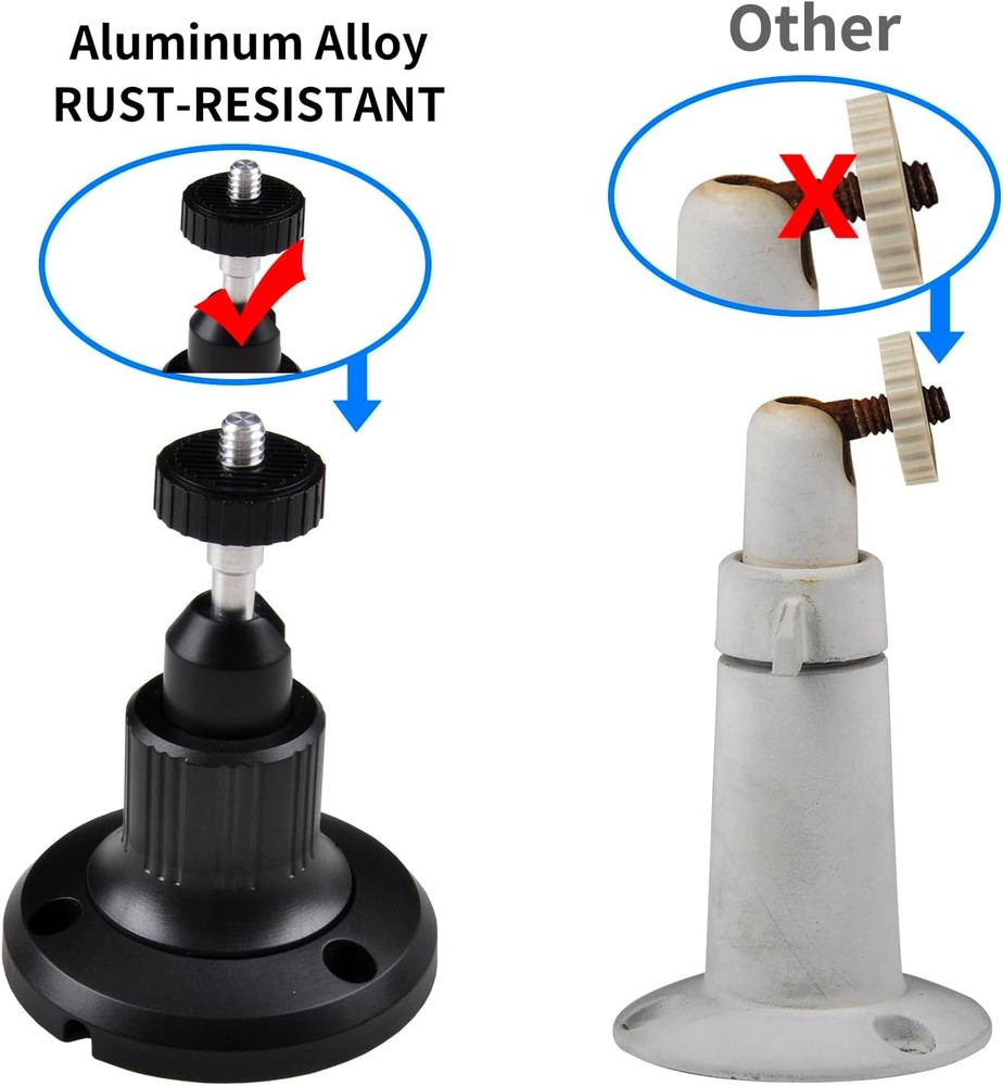 2Pack Eufy Camera Mount,Adjustable Wall Mount Compatible with eufyCam 2C/2C Pro,