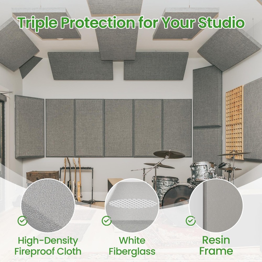 Acoustic Panels, Large, 48" x 23"