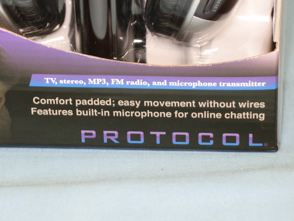 PROTOCOL ~ HI-DEF ~ WIRELESS HEADPHONES ~ MODEL # 5032-4