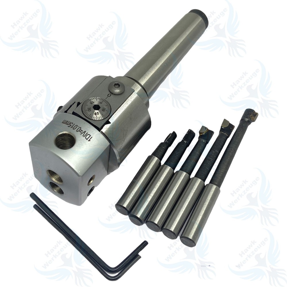 ADJUSTABLE BORING HEAD 1.5'' PRECISION  WITH MT3 SHANK