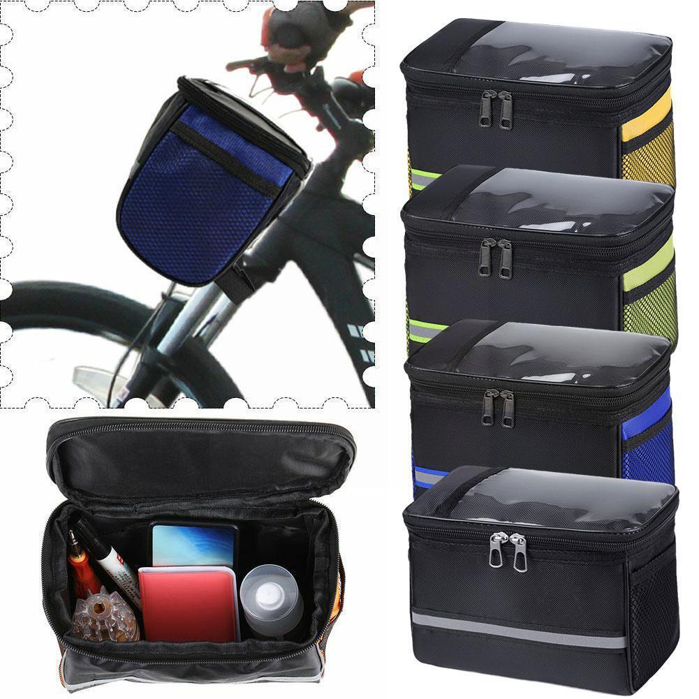 Bike Basket Bag Large Capacity Bike Handlebar Bag Detachable Bicycle Frame Pouch