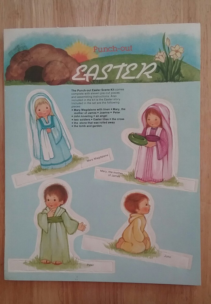EASTER PUNCH OUT KIDS' ACTIVITY ~ vintage