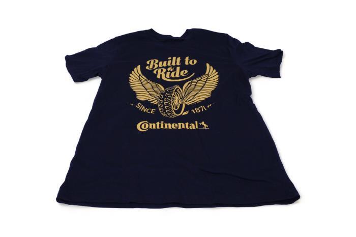 CONTINENTAL TEE SHIRT, BLACK, SMALL