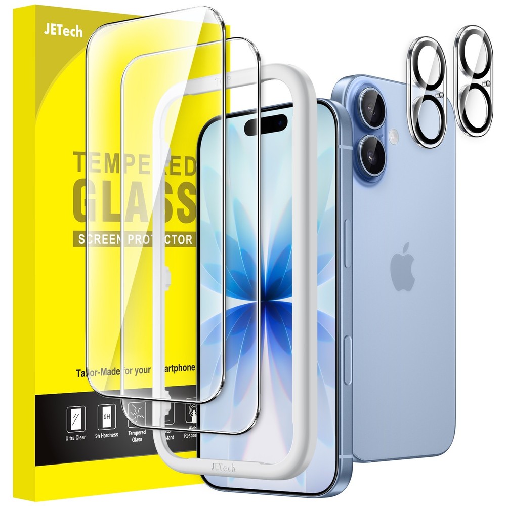 JETech Screen Protector for iPhone 17 / Air / 17 Pro / 17 Pro Max, 2-PCS