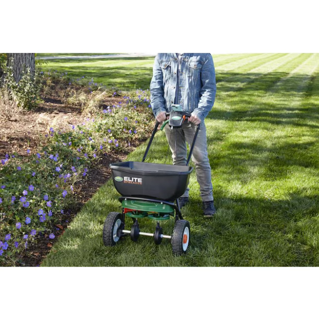 Scotts Elite Spreader Broadcast Spreader 80-lb Capacity Compatible
