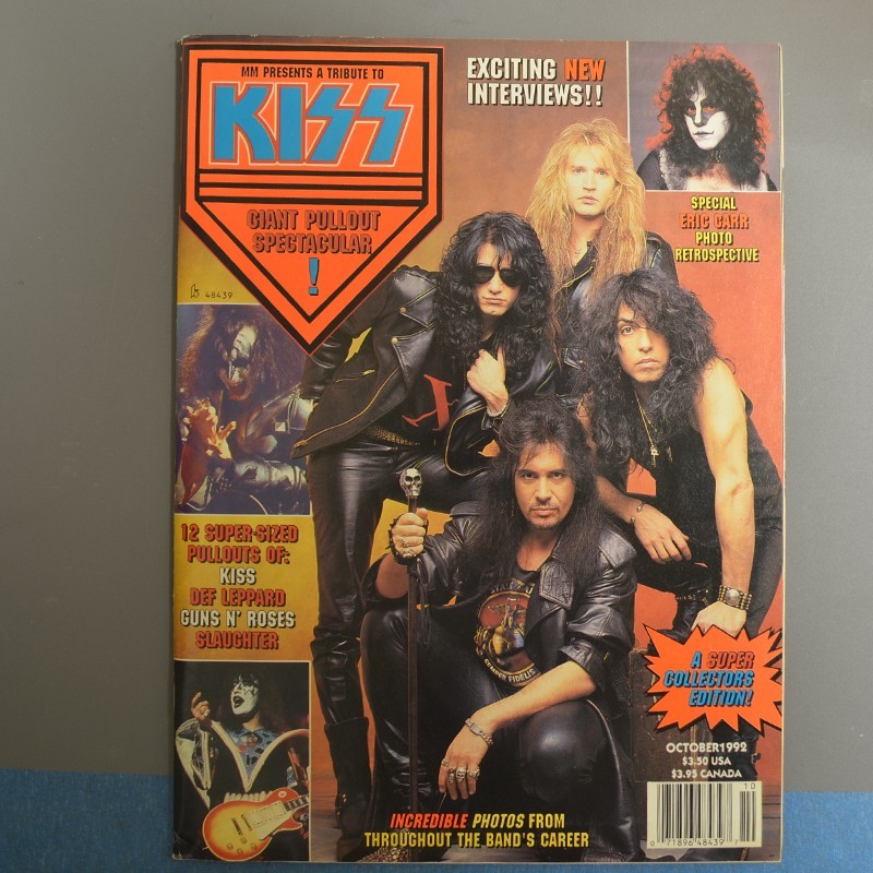Faces Rocks Magazine Metal Muscle KISS 1992 October Ships Free in USA