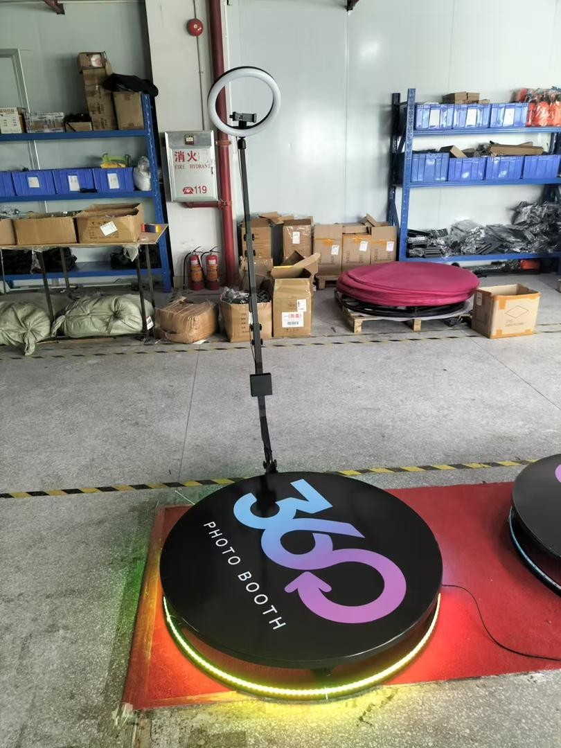 360 Photo booth Video Motion Rotating Selfie Platform Automatic Motorized 80cm
