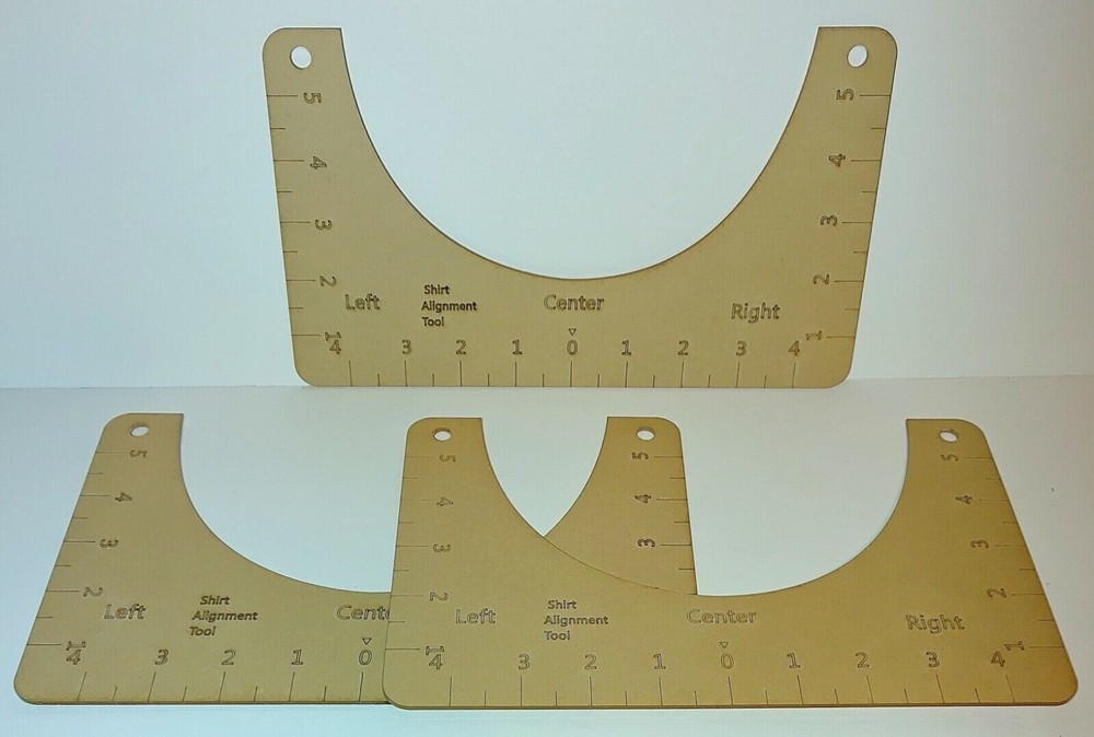 3 Pieces T-Shirt Aligning Template