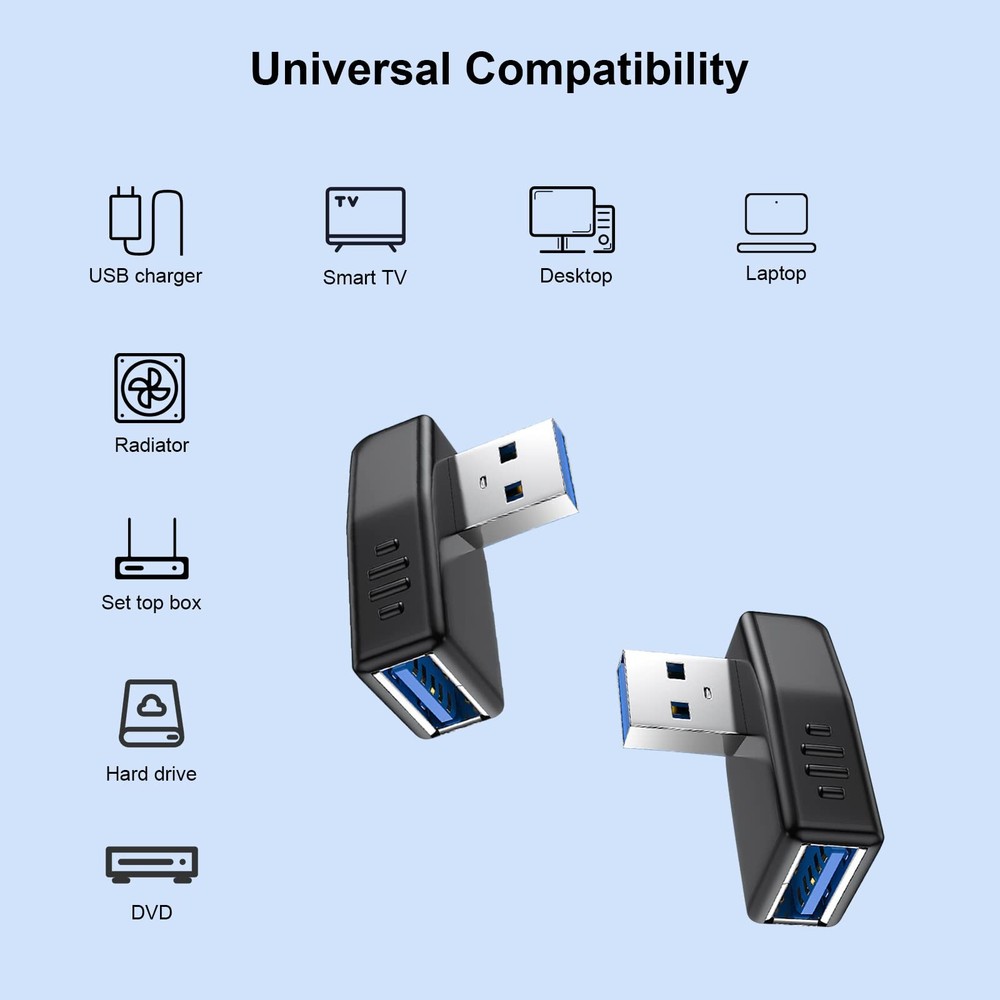 Oxsubor angled usb adaptor left and right, right