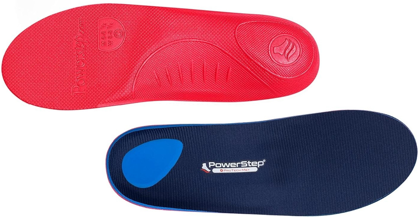 Powerstep ProTech Met Orthotics- Max Cushioning for Men & Women(M 7-7.5 W 9-9.5)