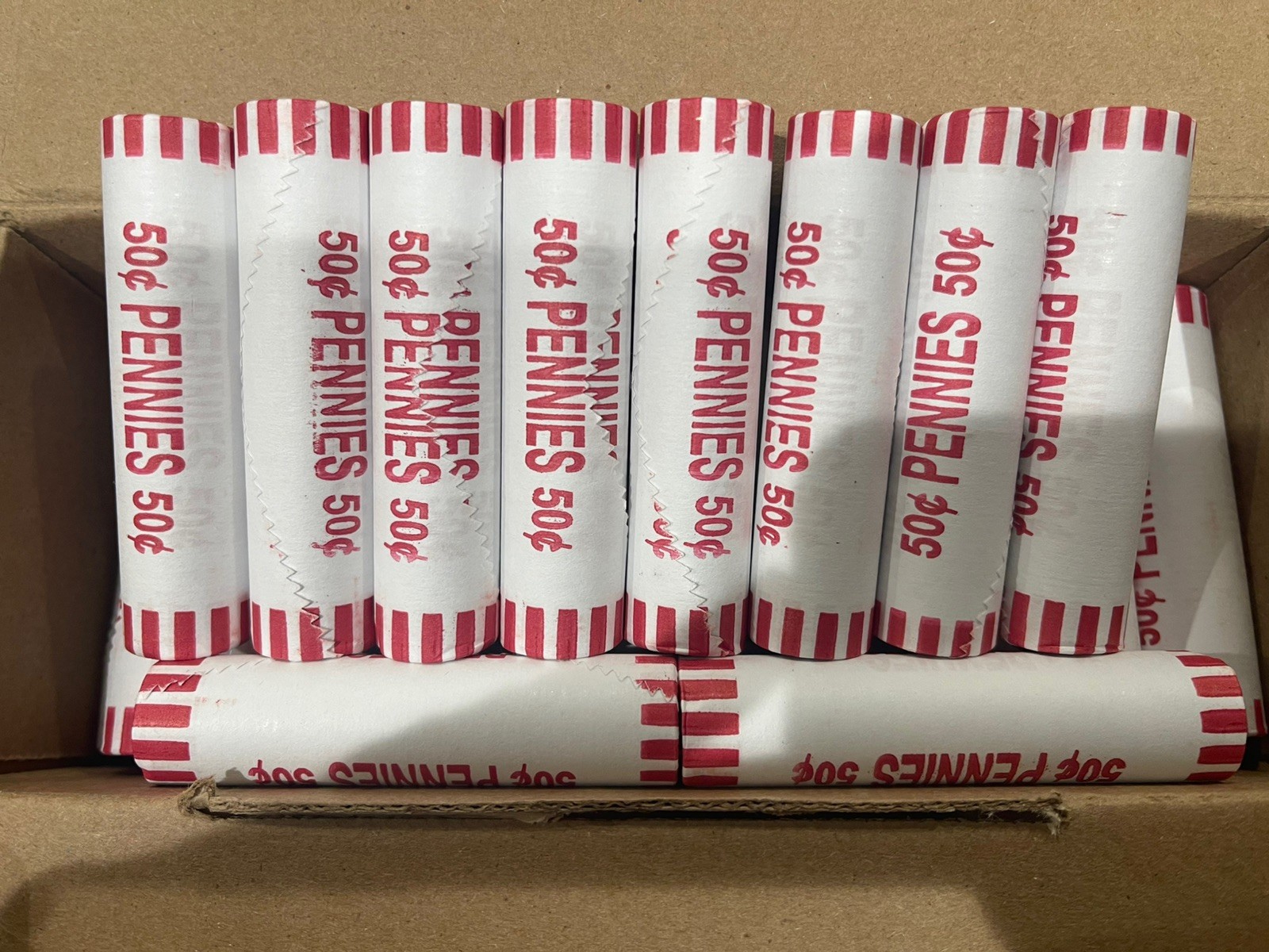 Penny Roll UNSEARCHED Lot Of 10 Sealed Penny Rolls!  Free Shipping!