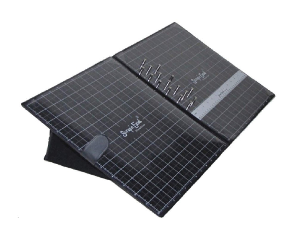 Magnetic Portable Scrapbook Grid Layout Ergonomic Work Surface