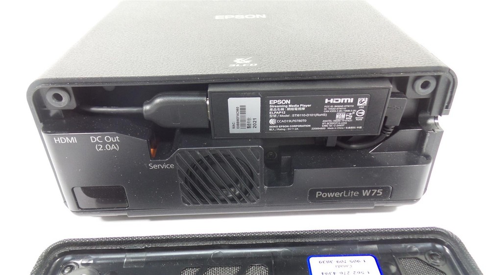 Epson PowerLite 75W Streaming Mini Laser Projector - Operating Usage : 00 Hours