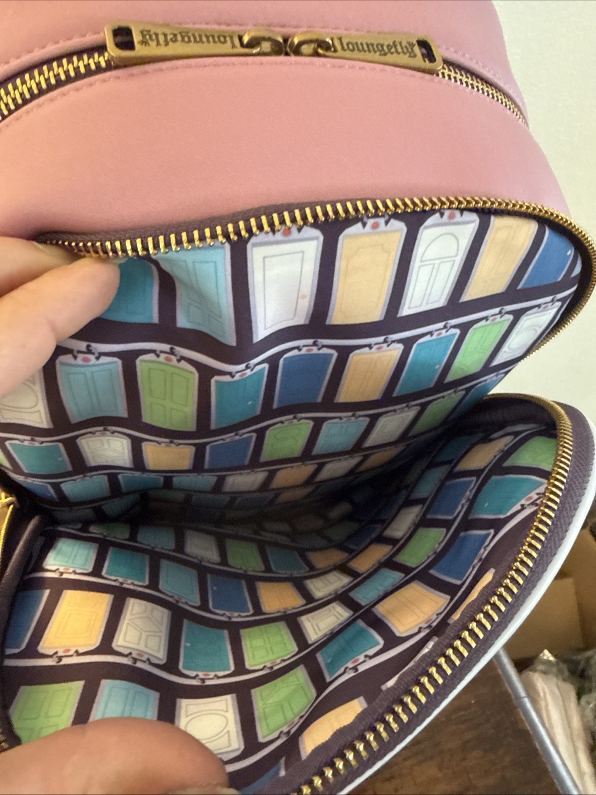 Loungefly Disney Pixar Monsters, Inc. Door Scene Mini Backpack NWT