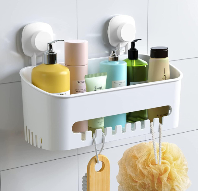 Suction Cup Shower Caddy ,Powerful Organizer Max Hold 22lbs