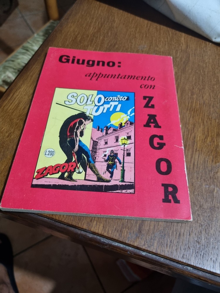 ZAGOR ZENITH ORIGINAL NO. 86 CONDITION NEVER OPENED AND NEVER READ