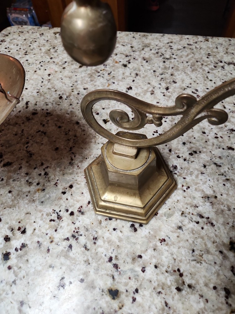 Antique Brass Scales Weight