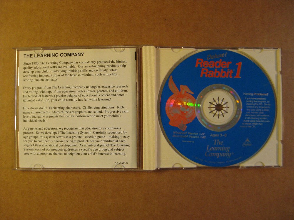 READER RABBIT'S Kindergarten & Deluxe 1 (2 Games) For PC, Child Educational