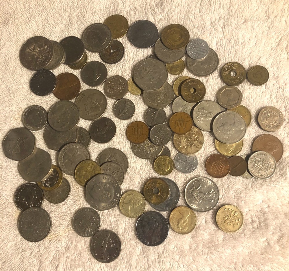 world coins lot bulk old