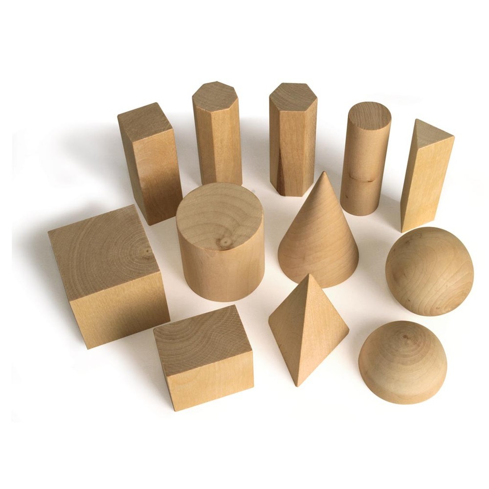 Hardwood Geometic Solids by Learning Resources