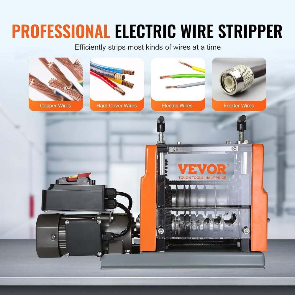 Electric Wire Stripping Machine, 0.06''-0.98'' Automatic Wire Stripper Machin...
