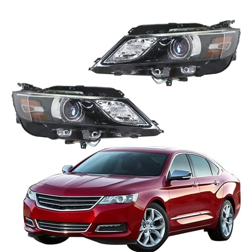 Driver Side and Passenger Side Headlights Assembly Halogen Replacement for