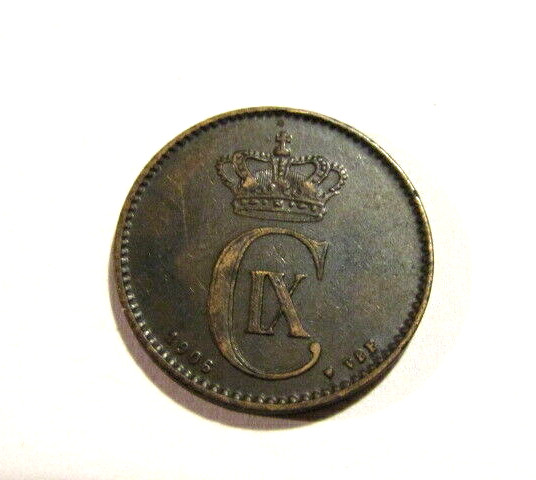 Denmark 1906 2 Ore Coin