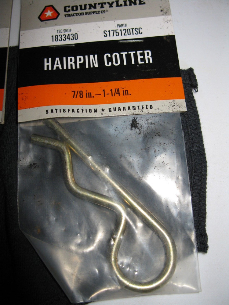 Hairpin Cotter Pins OS in packages 5 items