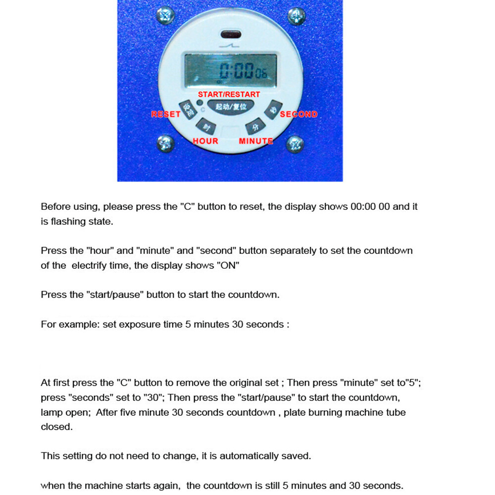 Uv Exposure Unit for Screen Printing - LED Light Plate Maker Machine