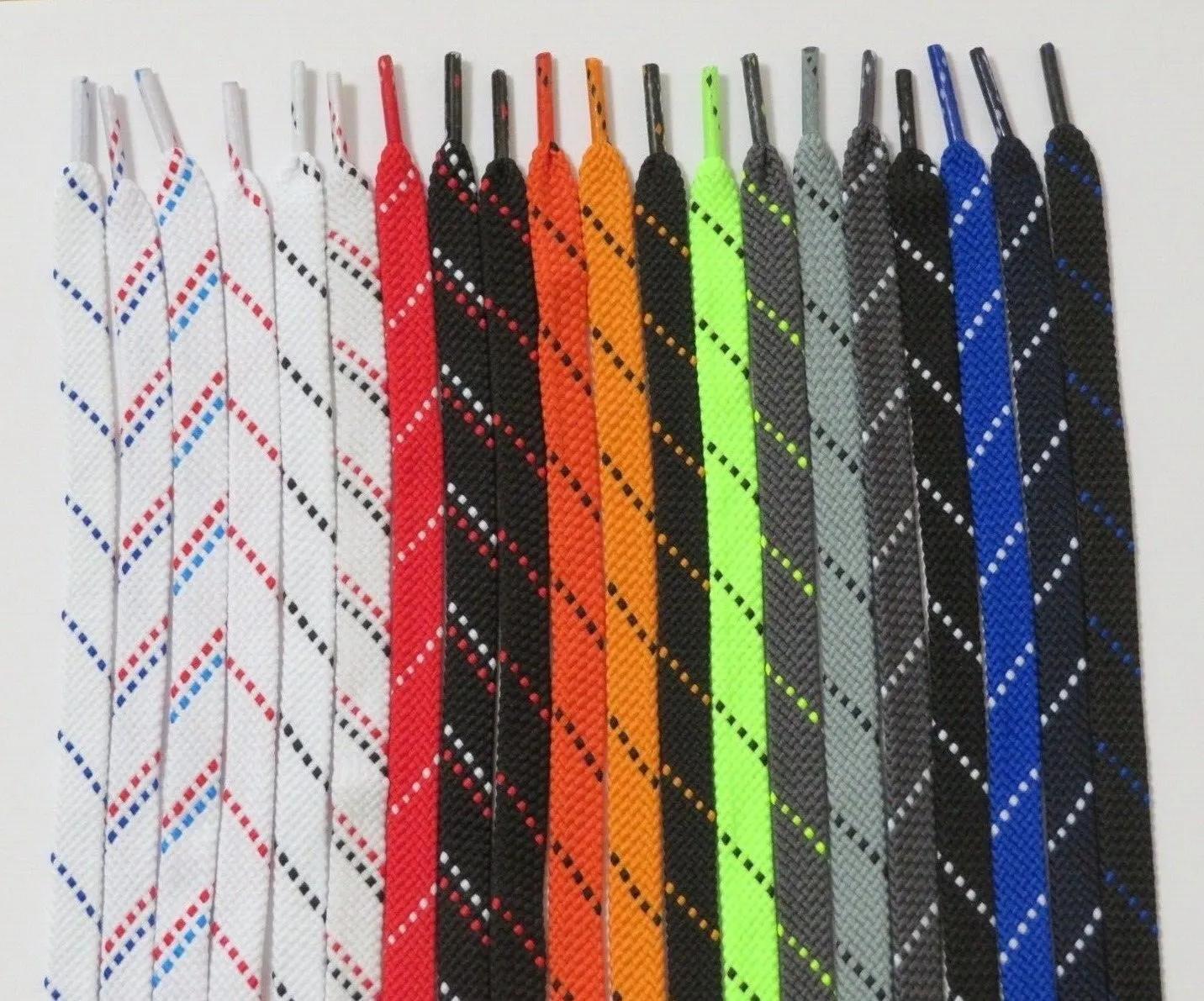 FLAT with Color Pattern/Print  Quality Athletic SHOE LACES Sport Shoe Strings