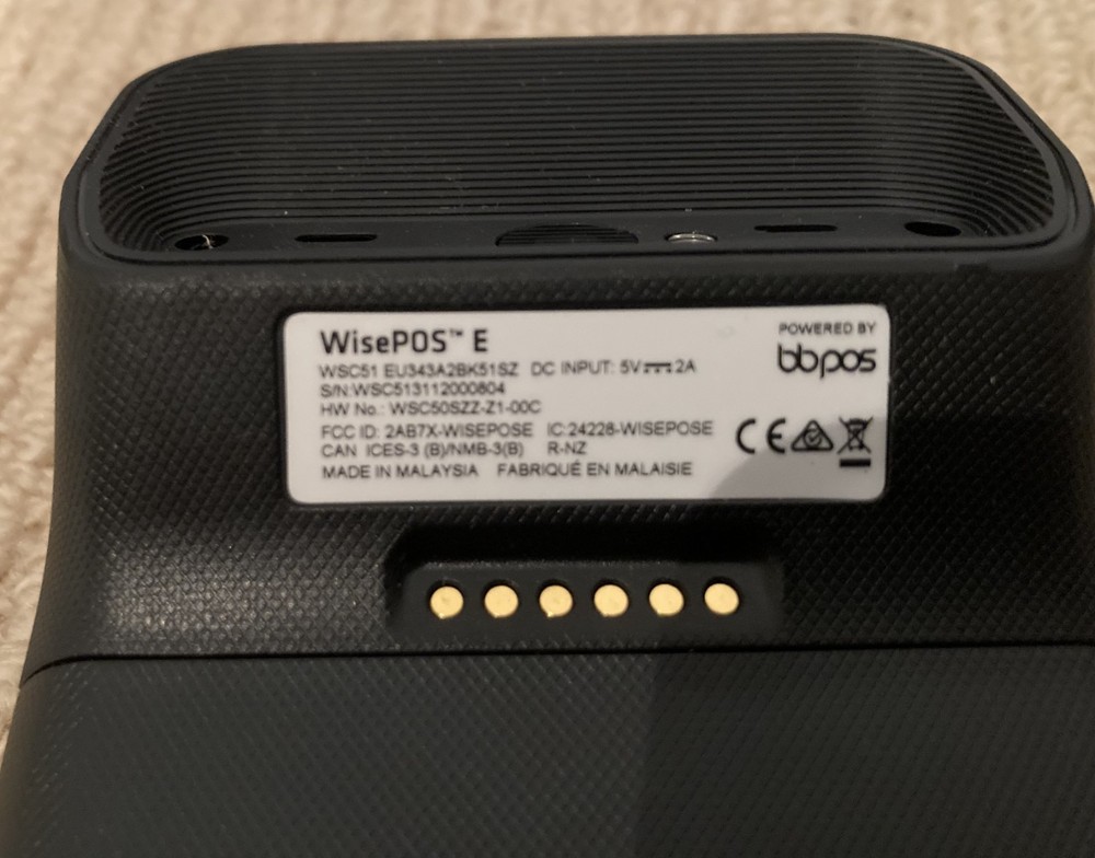 WisePOS E Touchscreen Stripe EFTPOS Terminal WSC51 with Dock