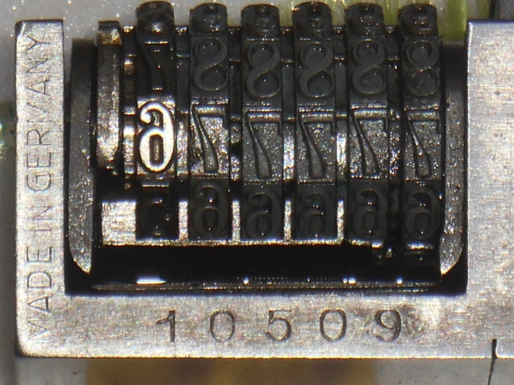 AMOS | letterpress Reverse numbering machine | 33